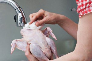 clean the chicken